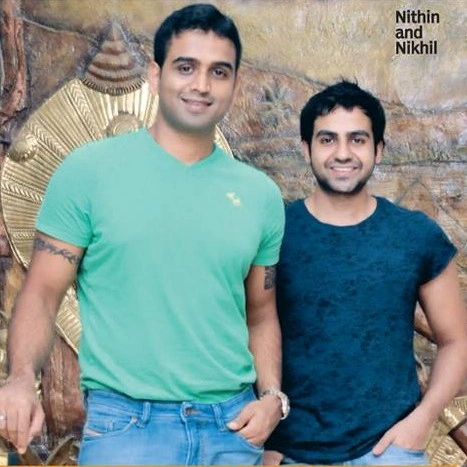 Nikhil Kamath with brother