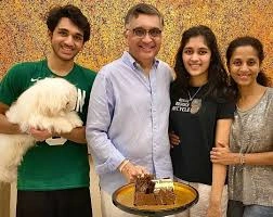 Supriya Sule with husband and children