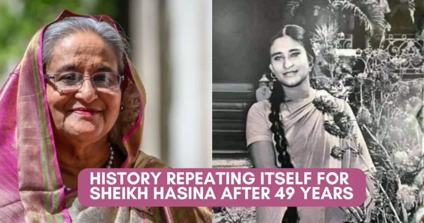 Sheikh Hasina took asylum in India in 1975