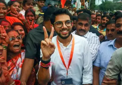 Aaditya Thackeray after his election win in 2019