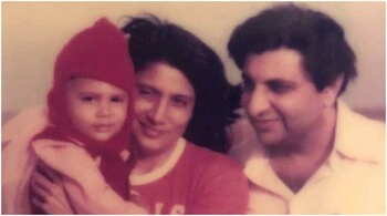 Adar Poonawalla childhood image with parents