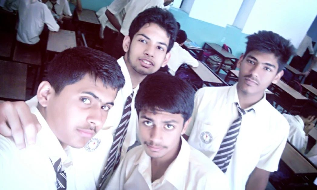 Digvijay with his school friends