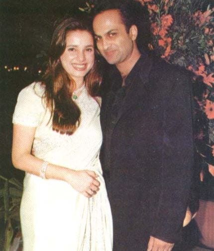 Neelam with first husband Rishi