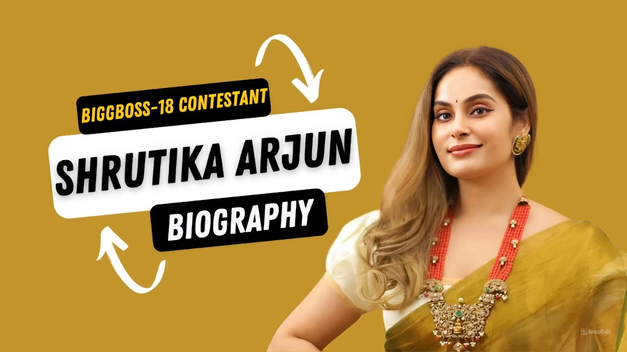 Shrutika Arjun Biography:Age,Family,Husband,Career,Net Worth