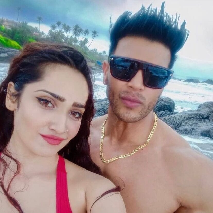 Aditi Mistry with Sahil Khan