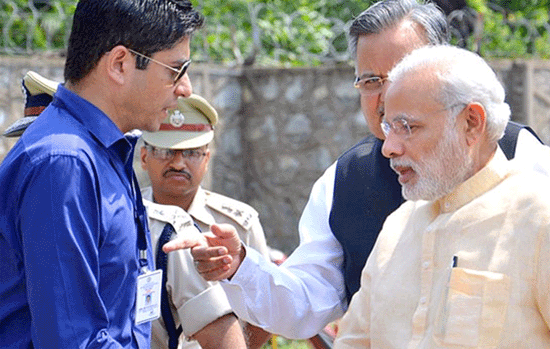 Amit Kataria with Narendra Modi