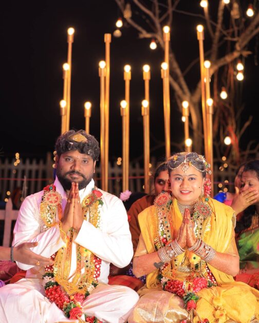 Prasad Behara with his wife Jaanu