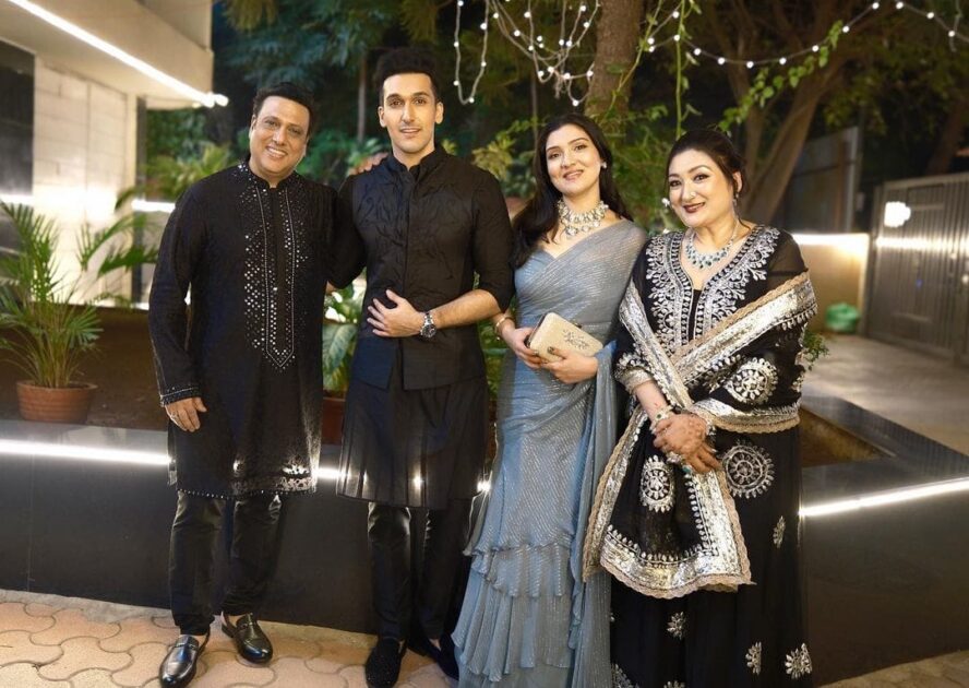 Yashvardhan with his parents and sister