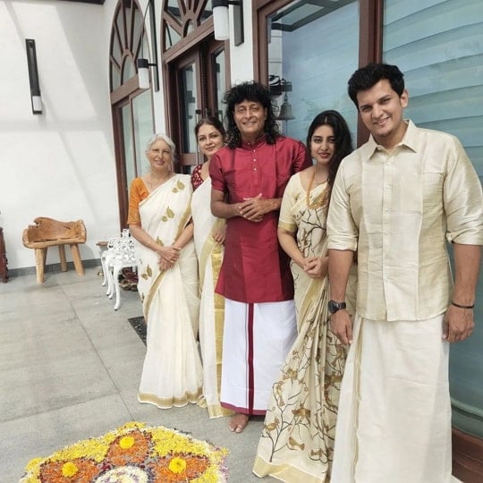 Boby Chemmanur with his family