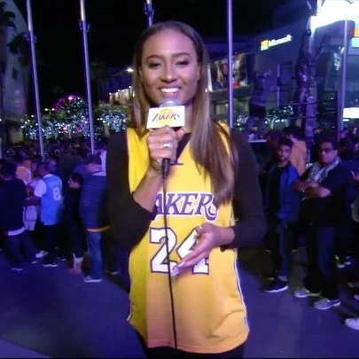 Kayla Nicole as a sports host